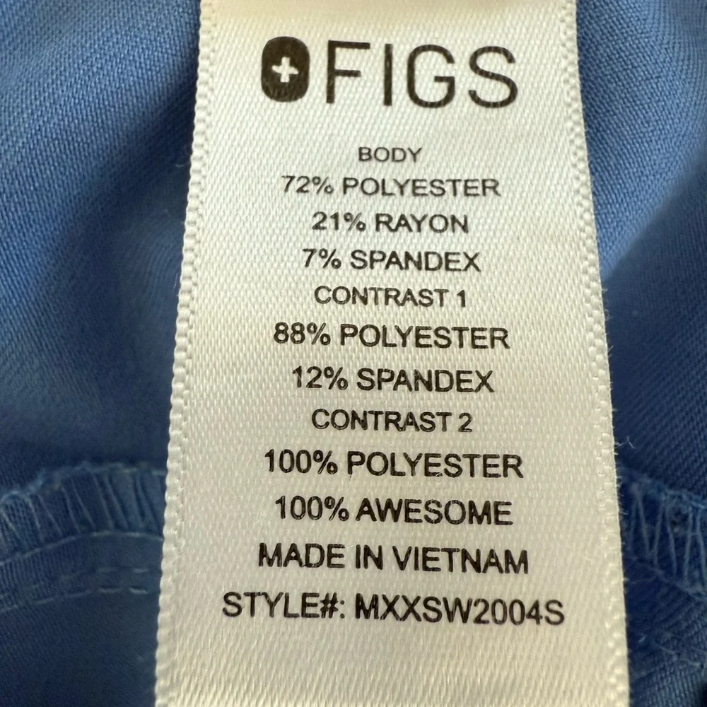 FIGS Tansen Jogger Scrub Pants‎ Scrubs Blue Comfy Uniform Medical Doctor XXL S